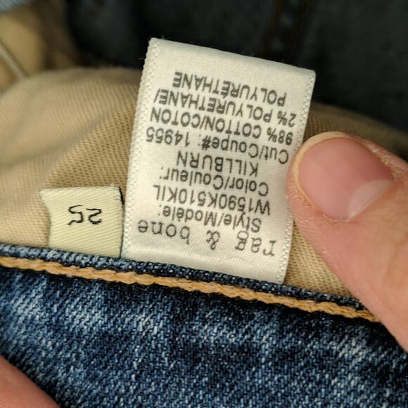 rag & bone The Dre Boyfriend Skinny Killburn Camo Patch Pocket Women's 25 $275 - Picture 9 of 10